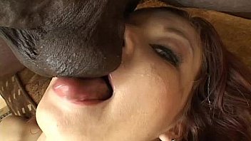 3 black cocks and facial cumshot for young skinny slut