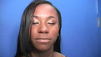 Ebony teen shows off her blowjob skills at gloryhole 8
