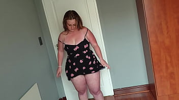Busty fat slut with big boobs changing into different clothing Busty fat slut with big boobs changing into different clothing