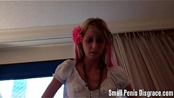 I can barely even see your tiny cock sph