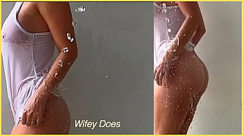 Sample milf has braless exposure to water