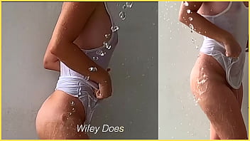 Sample milf has braless exposure to water Sample milf has braless exposure to water