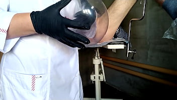 Woman doctor fucks patient in gynecology