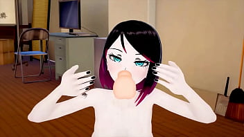 Sexy anime emo slut moans loud while getting rammed by big dick hentai anime