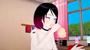 Sexy anime emo slut moans loud while getting rammed by big dick hentai anime