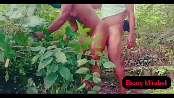 Waiting in the bush for my sugar boy to take this horny out of my body