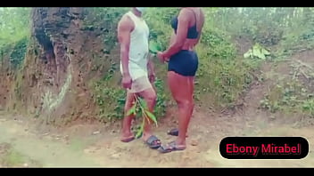 Waiting in the bush for my sugar boy to take this horny out of my body