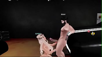 Ela gemendo muito e gozando