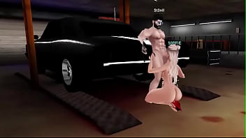 Ela gemendo muito e gozando