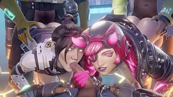 Wraith wattson and horizon porn compilation