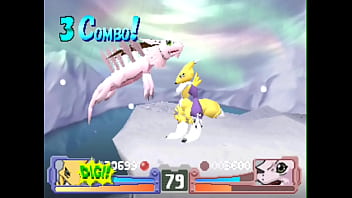 Playstation digimon rumble arena 2001 bandai renamon gameplay