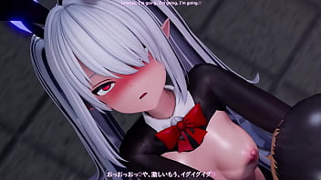 Lovey dovey sex with iori at the pool at night reverse bunny ver