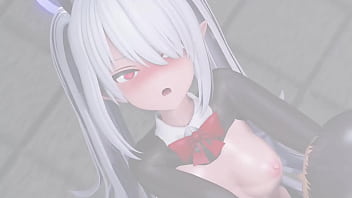 Lovey dovey sex with iori at the pool at night reverse bunny ver