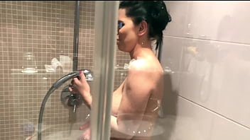 Things get hot in the shower with busty milf kira queen