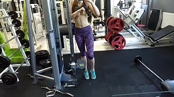 Almost caught in gym during squirting
