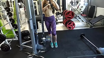 Almost caught in gym during squirting