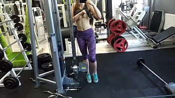 Almost caught in gym during squirting