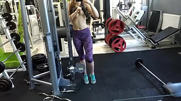 Almost caught in gym during squirting