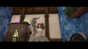 Miqo'te violada por 2 viejos