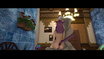 Miqo'te violada por 2 viejos