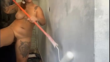 O pintor atrasou resolvi ir adiantando o servico dele