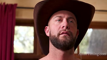 Nudist cowboy turns on a city blonde leading to a raw naked rodeo