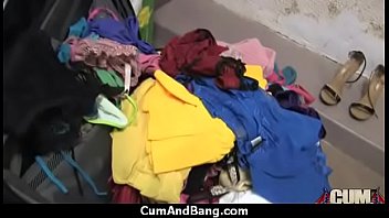 Busty ebony whore gangbanged and covered in cum 4