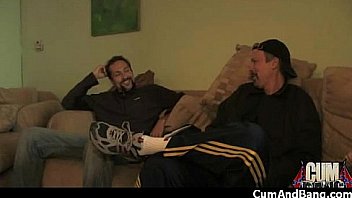 Black girl sucks many white cocks in redneck group 17