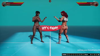 Leticia vs april nf3d female kinky combat virtual reality