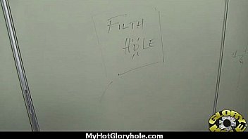 Pretty girl blowjob and facial at gloryhole 15