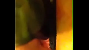 Teen fucks tight pussy with bottle