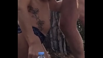 Perra echando las babas