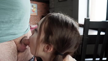 Fucking my roommate in the kitchen