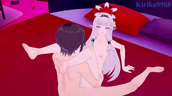 Akeboshi himari and mikamo neru intense sex blue archive hentai