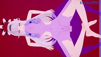 Akeboshi himari and mikamo neru intense sex blue archive hentai