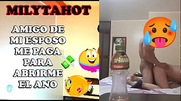 Amigo de mi esposo me paga por hacer anal druro y doloroso y se corre dentro