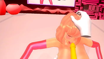 Hentai vr time to play with her breast and lick my dick