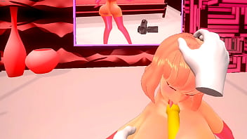 Hentai vr time to play with her breast and lick my dick