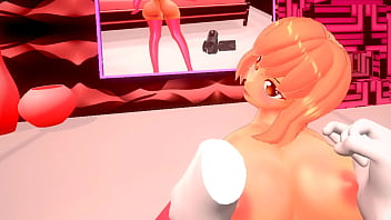 Hentai vr time to play with her breast and lick my dick