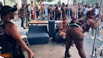 Found a brat worth my time at #folsom one of a select few that were on the receiving end of my floggers #bdsm #leather