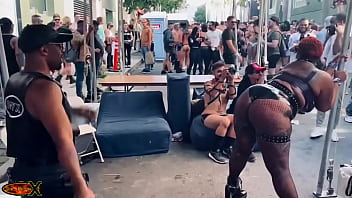 Found a brat worth my time at #folsom one of a select few that were on the receiving end of my floggers #bdsm #leather