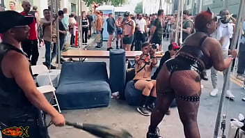 Found a brat worth my time at #folsom one of a select few that were on the receiving end of my floggers #bdsm #leather