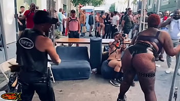 Found a brat worth my time at #folsom one of a select few that were on the receiving end of my floggers #bdsm #leather