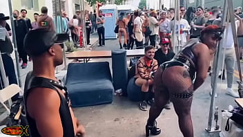 Found a brat worth my time at #folsom one of a select few that were on the receiving end of my floggers #bdsm #leather