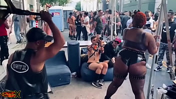 Found a brat worth my time at #folsom one of a select few that were on the receiving end of my floggers #bdsm #leather