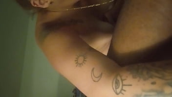 Kelsey eats black cum for breakfast