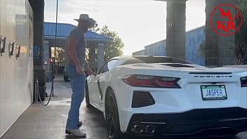 Kora bell angel minx and duchess coco suck and fuck jasper woodcock in a public carwash