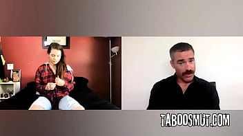 Troubled teen shows her big tits on cam to her counselor