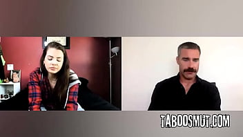 Troubled teen shows her big tits on cam to her counselor