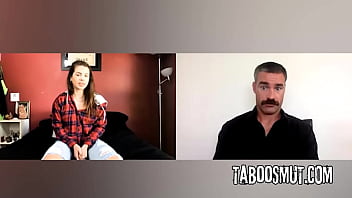 Troubled teen shows her big tits on cam to her counselor